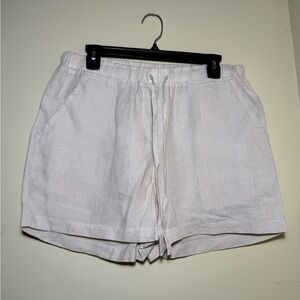 Parachute 100% Linen Pull-On Shorts | Light Tan | Size Medium | Coastal